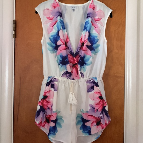 Tobi Pants - Floral romper